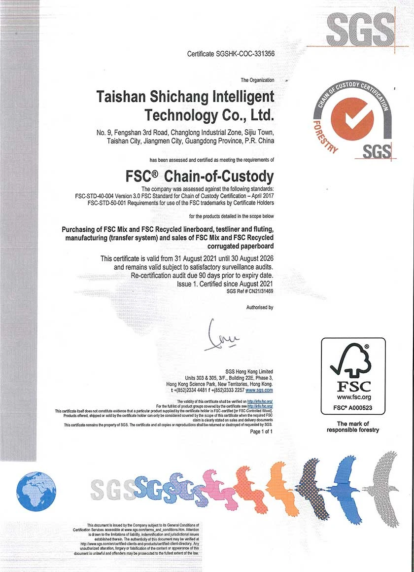 Chứng chỉ FSC - Ti&ecirc;u chuẩn chuỗi h&agrave;nh tr&igrave;nh sản phẩm của SGS