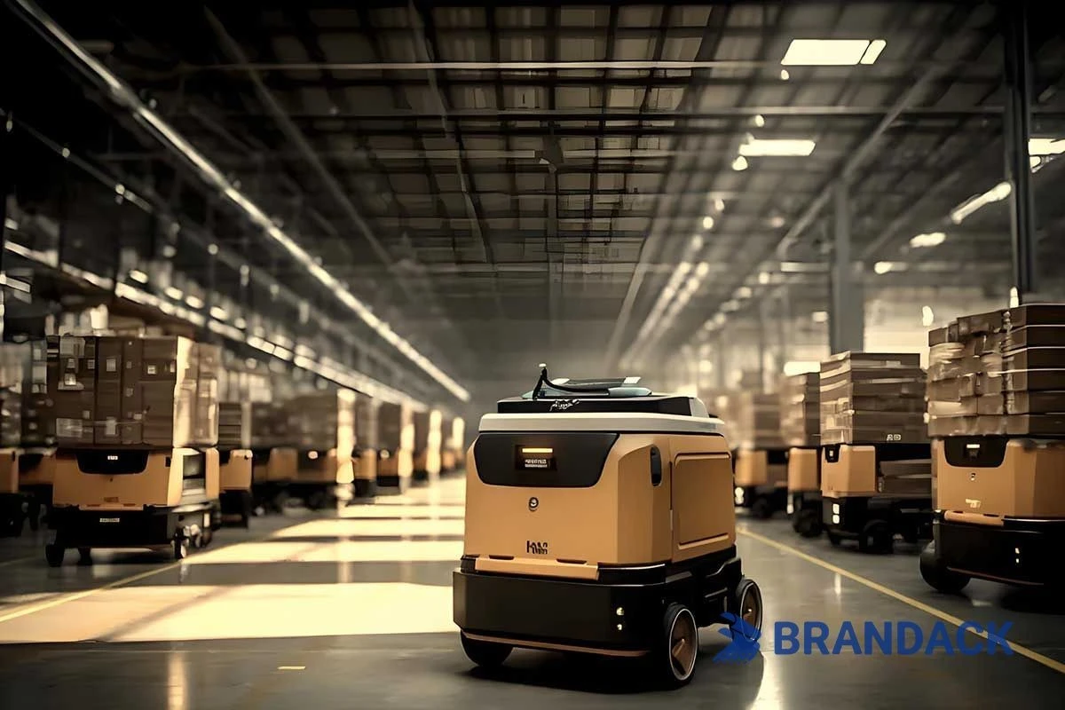Robot xử l&yacute; AGV 01 - Đổi mới c&ocirc;ng nghệ kho b&atilde;i